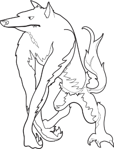 Halloween Coloring Page: Werewolf | Worksheets & Printables | Scholastic |  Parents