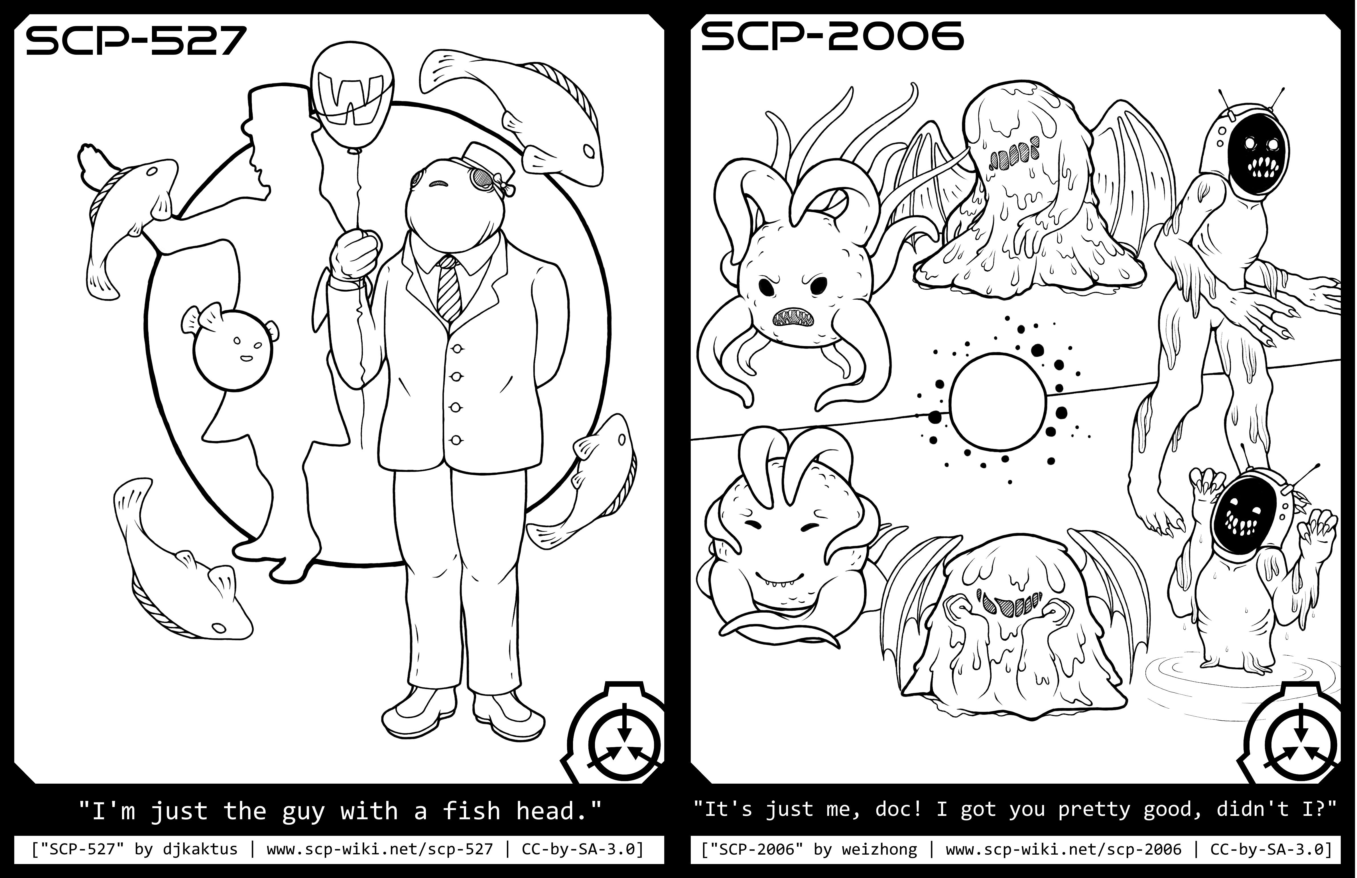 SCP Coloring Pages.