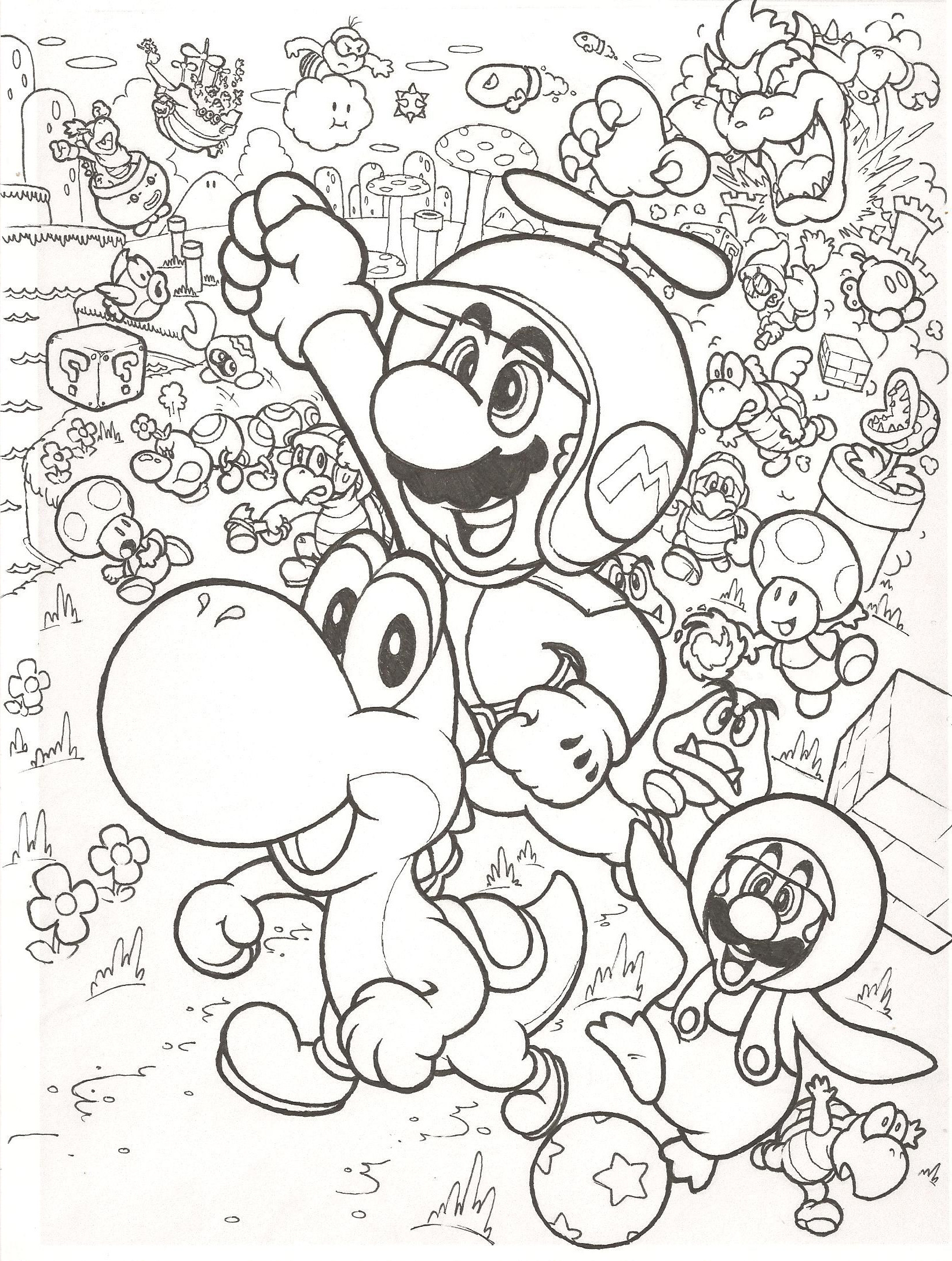 Remarkable Super Mario Coloring Book Pdf – Axialentertainment