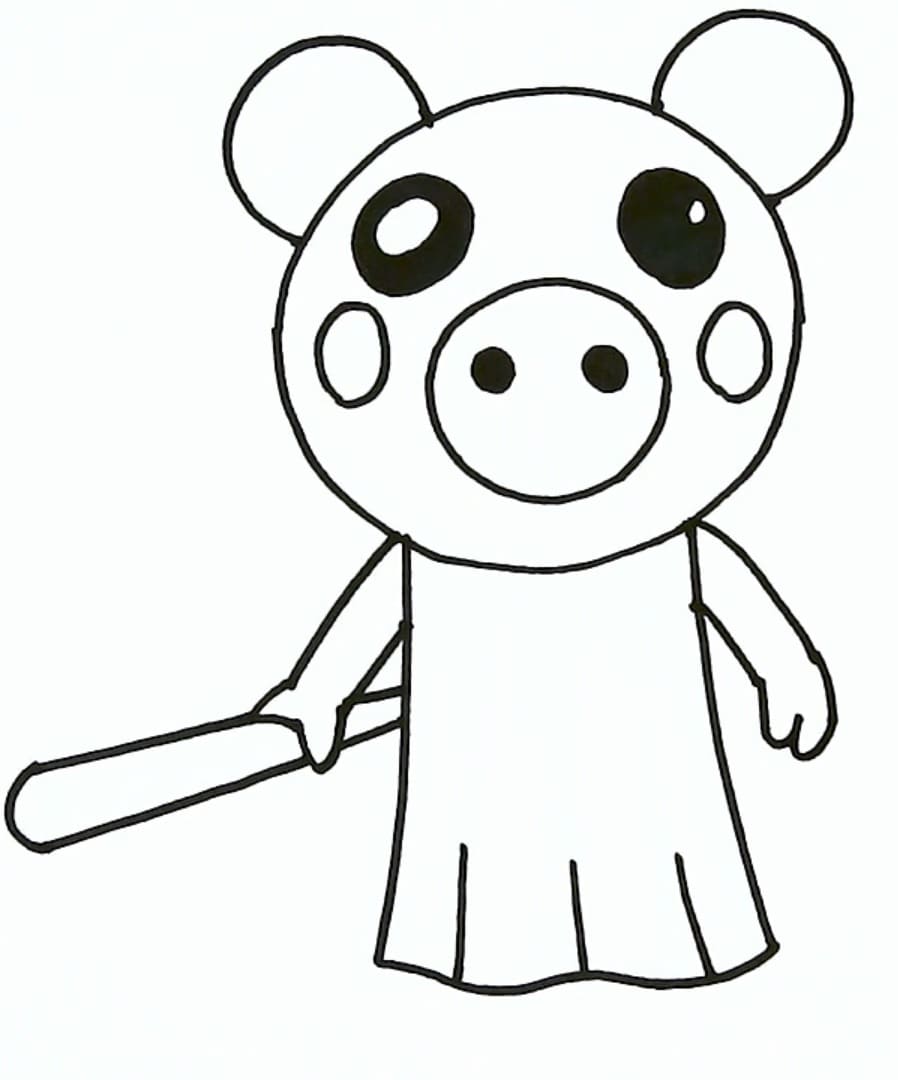 Piggy Roblox Coloring Pages Coloring Home