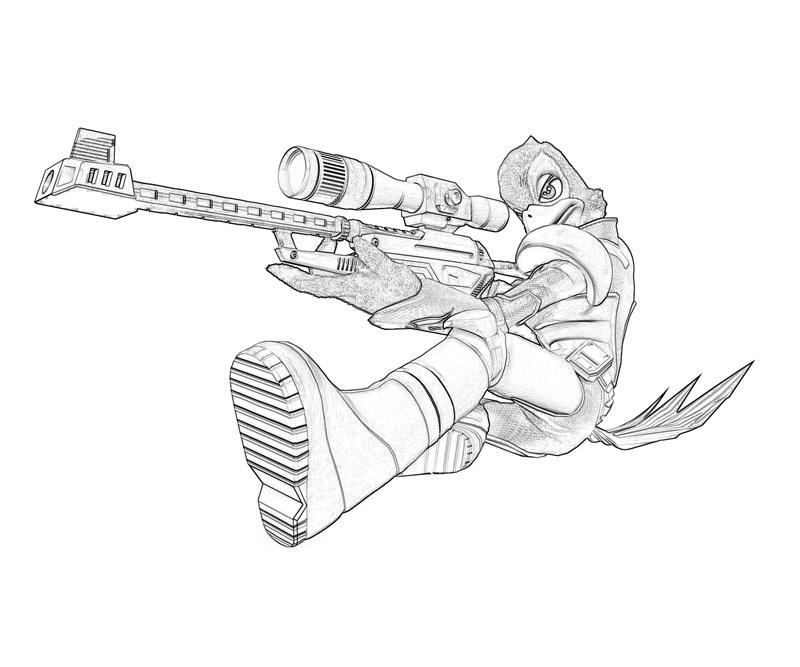 Sniper rifle coloring pages