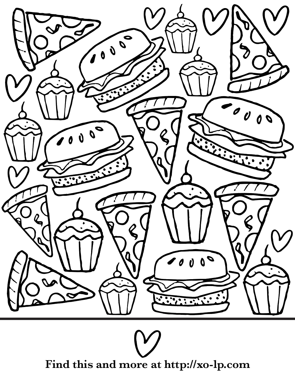 Food coloring pages, Coloring pages ...