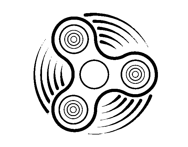 Fidget spinner coloring page - Coloringcrew.com