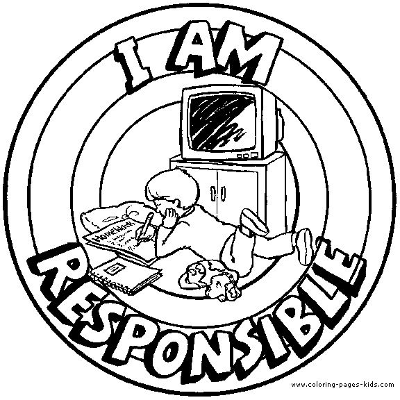 responsibility coloring pages coloring home