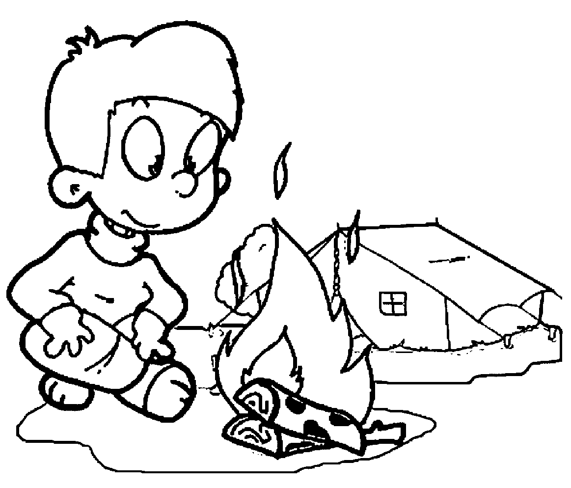 free camping coloring pages for kids Coloring4free - Coloring4Free.com