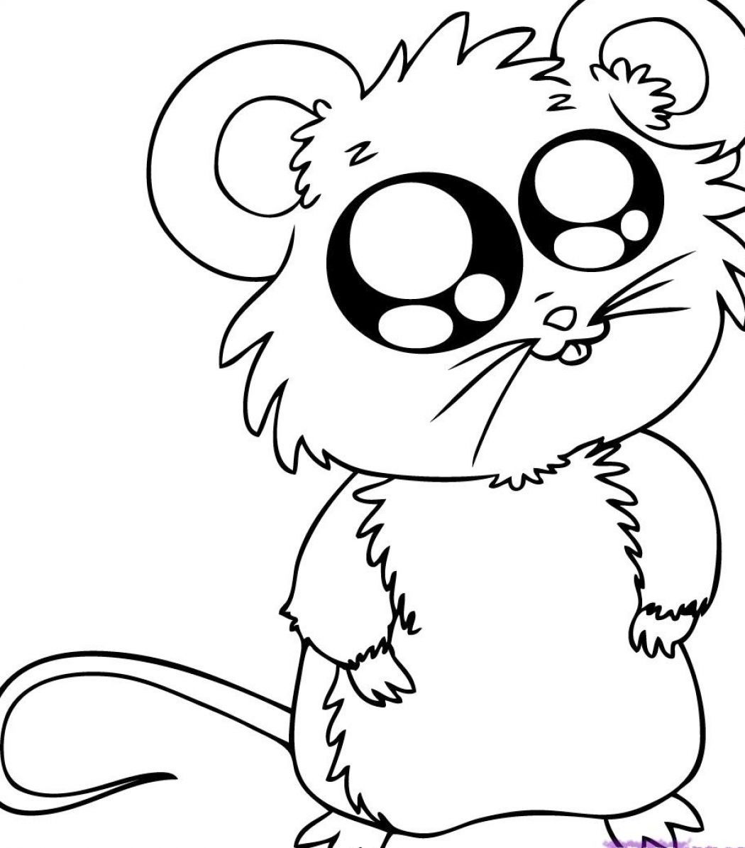 Cute Cartoon Animal - Coloring Pages for Kids and for Adults