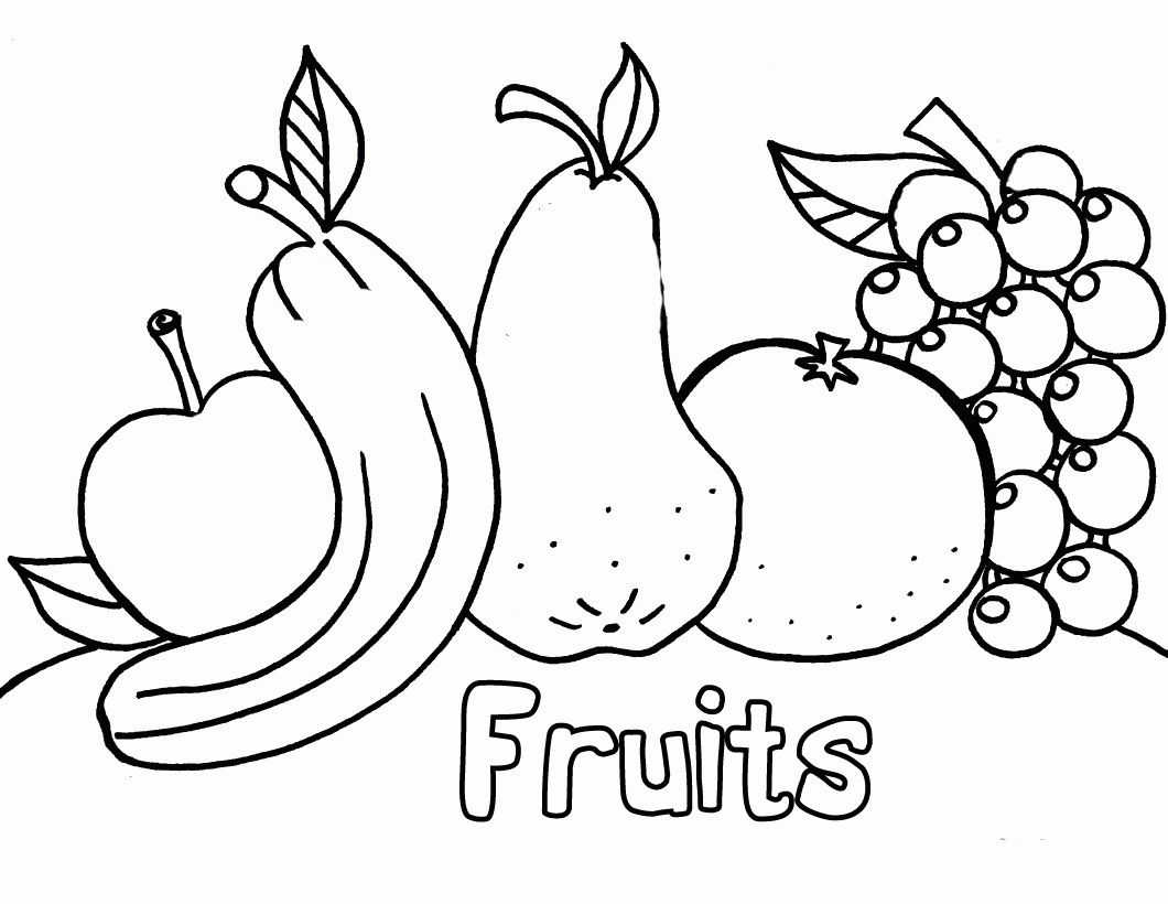 Fruit And Vegetable Coloring Pages 20 Pictures   Colorine.net ...