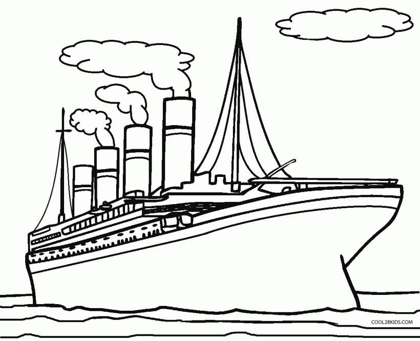 Related Titanic Coloring Pages item-11060, Titanic Coloring Pages ...