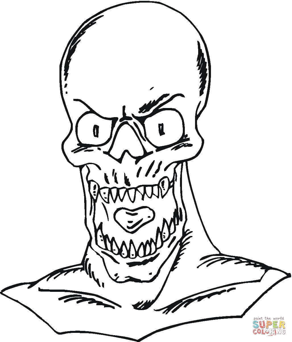 Undead coloring page | Free Printable Coloring Pages