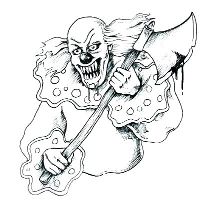 It Clown Coloring Pages Circus For Preschool Printable ...