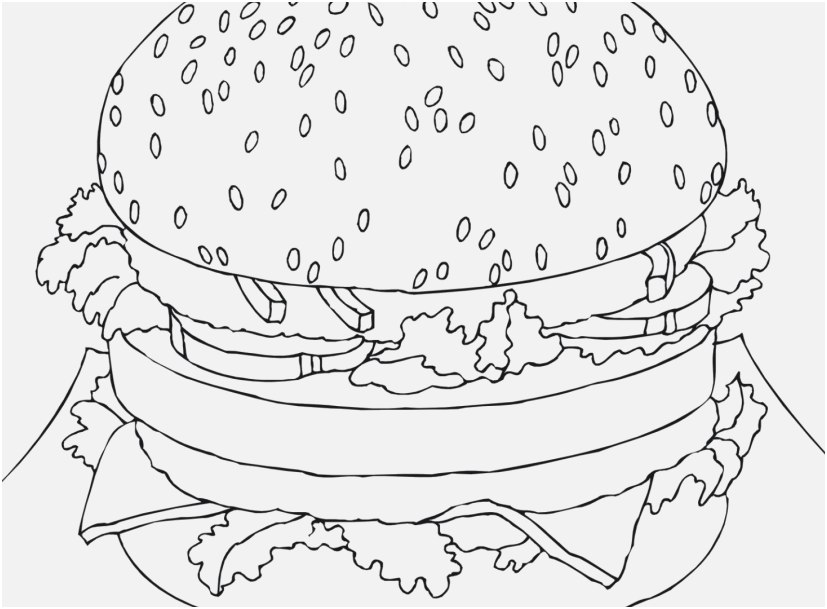Printable Food Coloring Pages Images Sandwich and Fries ...