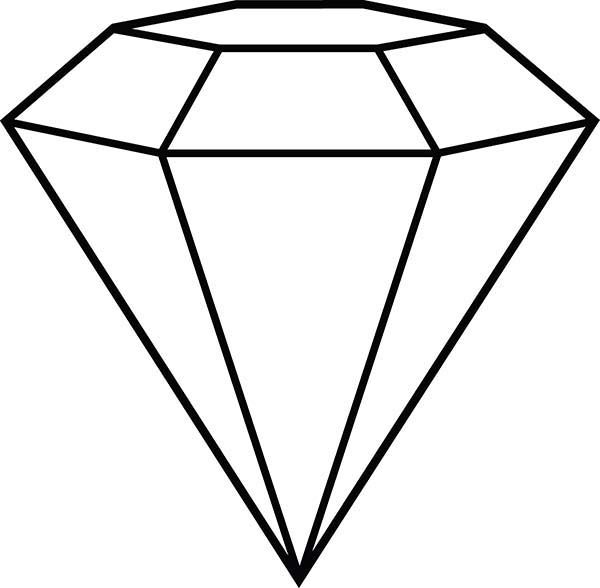 Diamond Shape, : Diamond Shape Outline Coloring Pages ...