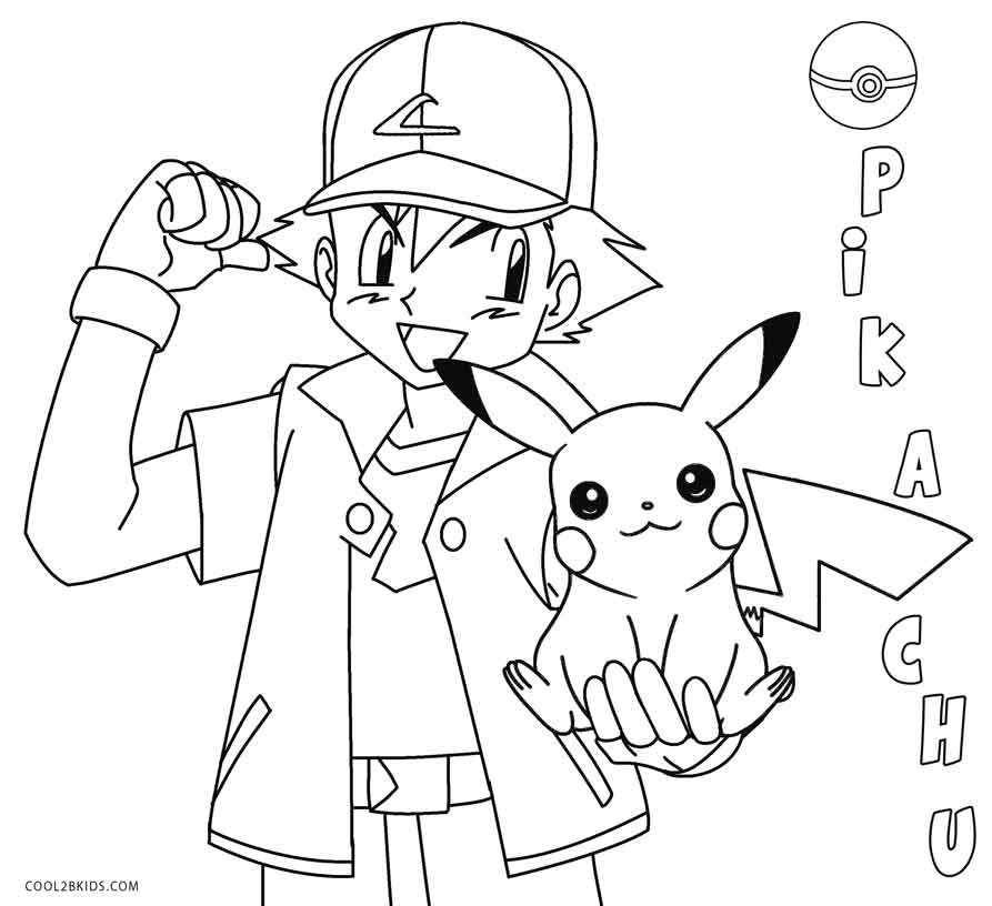 Printable Pikachu Coloring Pages For Kids | Cool2bKids
