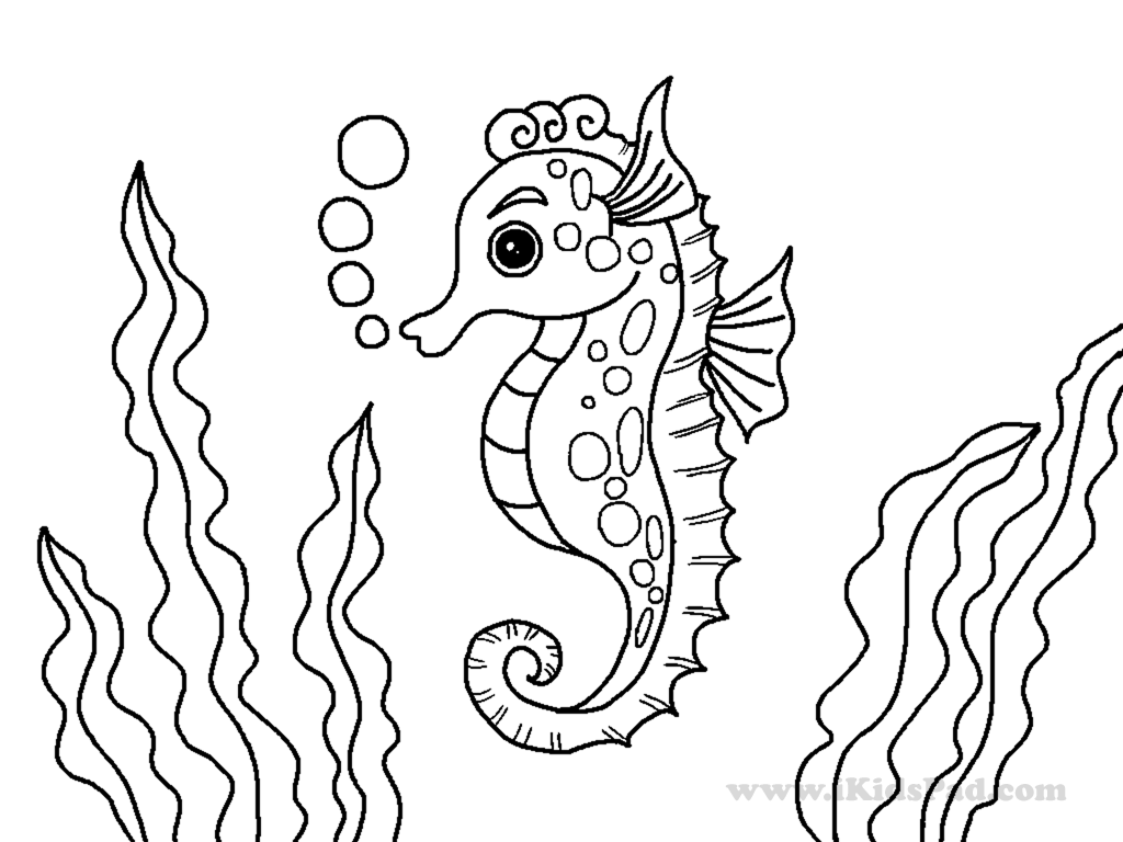 Free Printable Sea Animals Coloring Book For Kids   Coloring Home