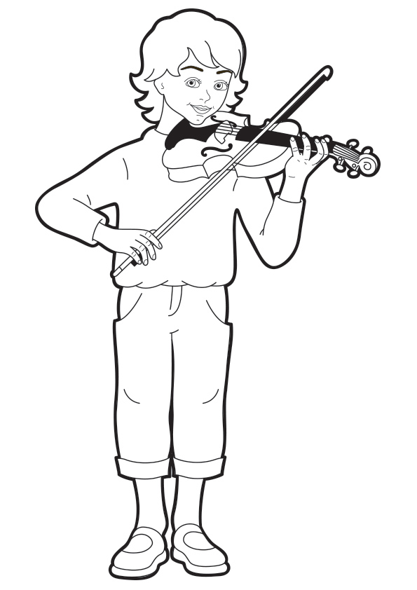 ▷ Violin: Coloring Pages & Books - 100% FREE and printable!