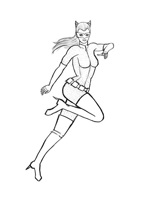 printable catwoman coloring pages in 2019 | Coloring pages ...