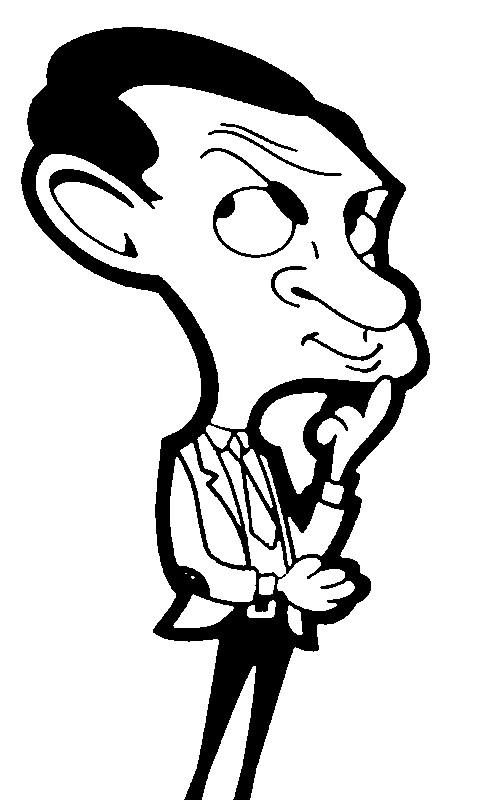Coloring page Mr Bean 2
