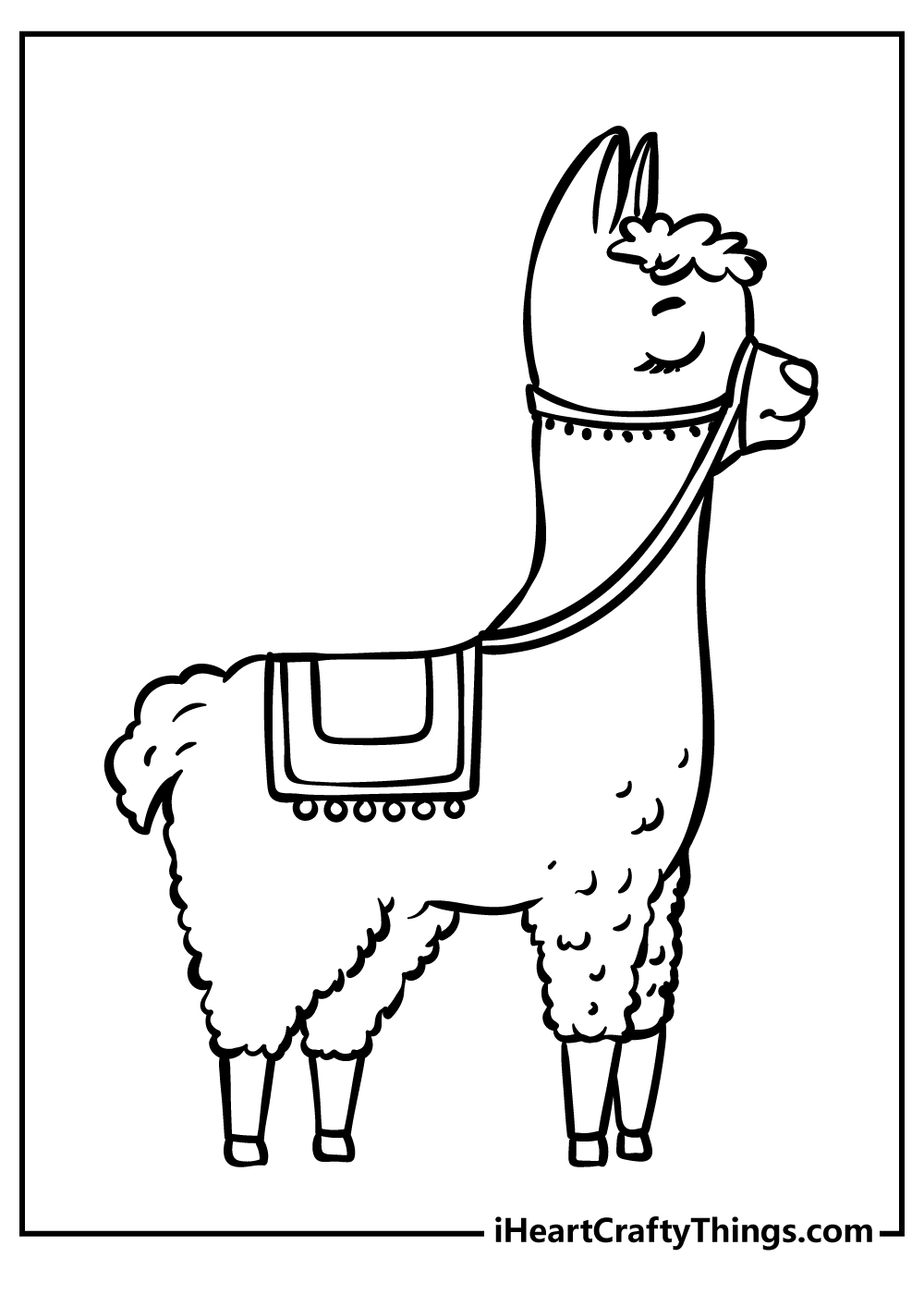 Printable Llama Coloring Pages (Updated 2023)
