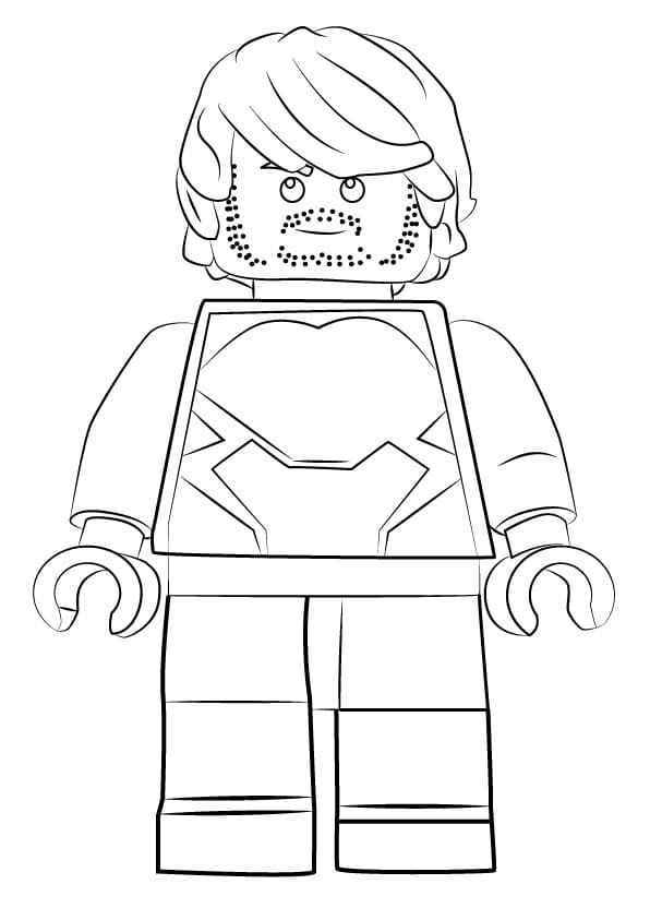 Lego Quicksilver Coloring Page - Free Printable Coloring Pages for Kids
