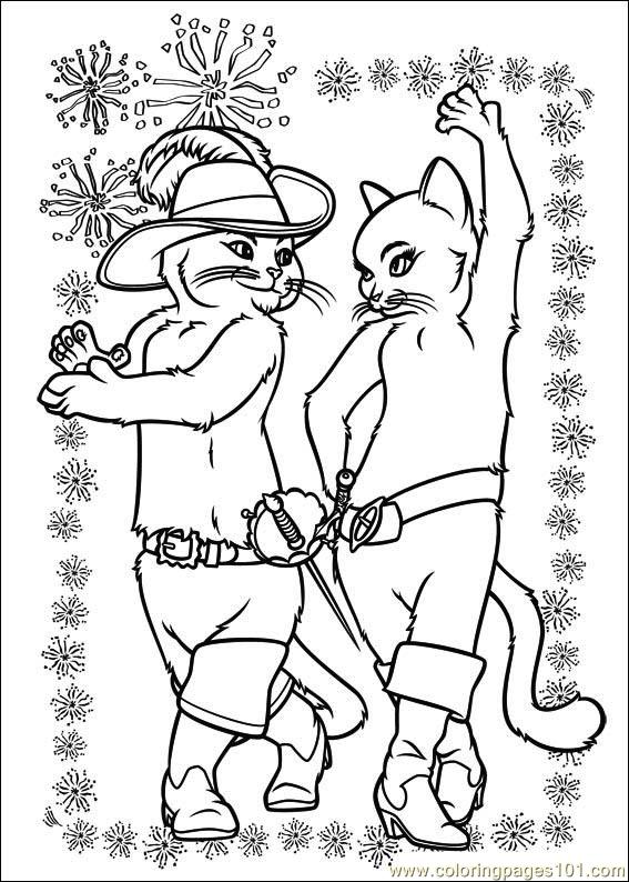 Puss In Boots 11 Coloring Page for Kids - Free Puss In Boots Printable Coloring  Pages Online for Kids - ColoringPages101.com | Coloring Pages for Kids