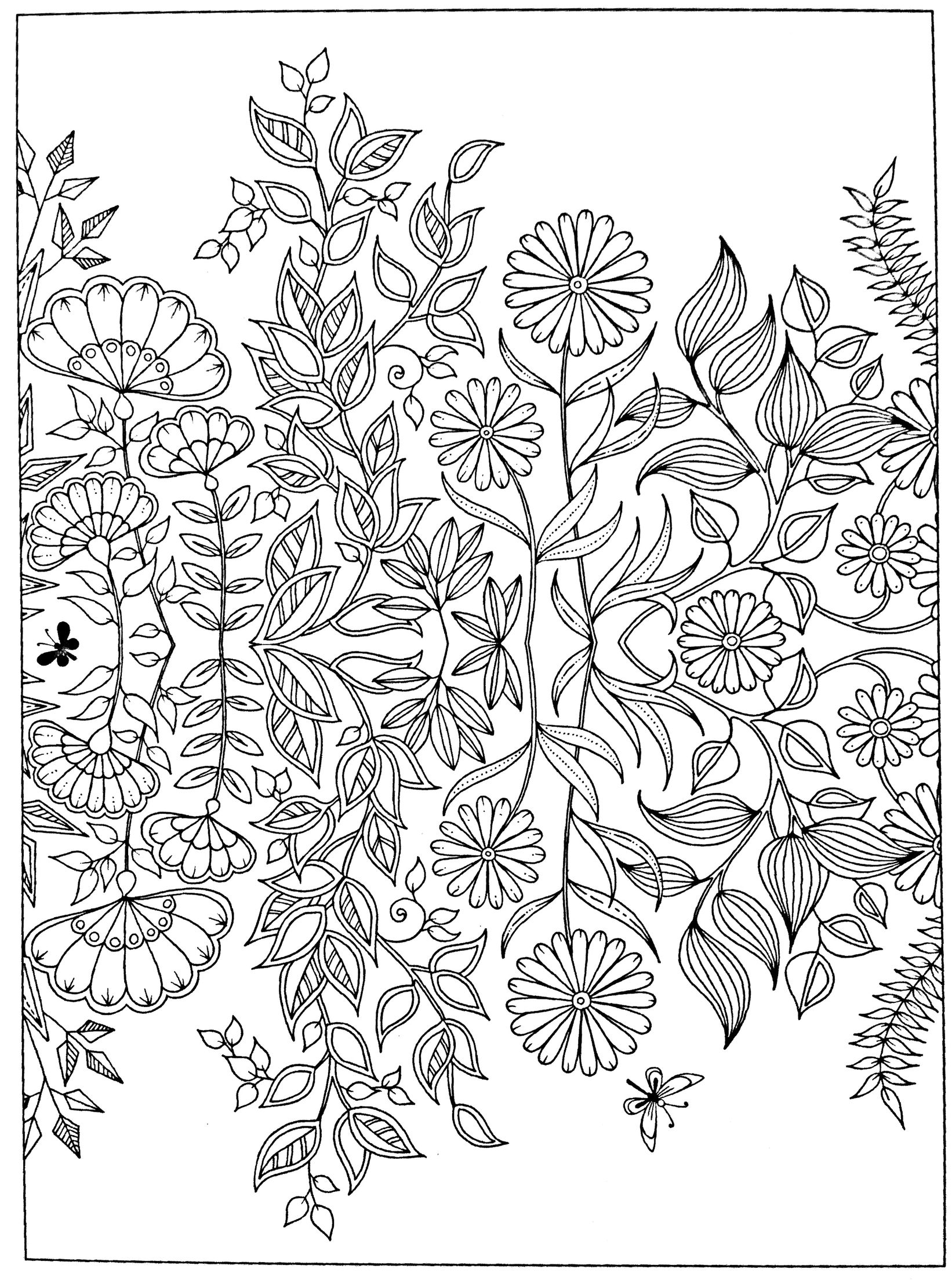 Free adult coloring page Secret Garden | Mermaid coloring pages ...
