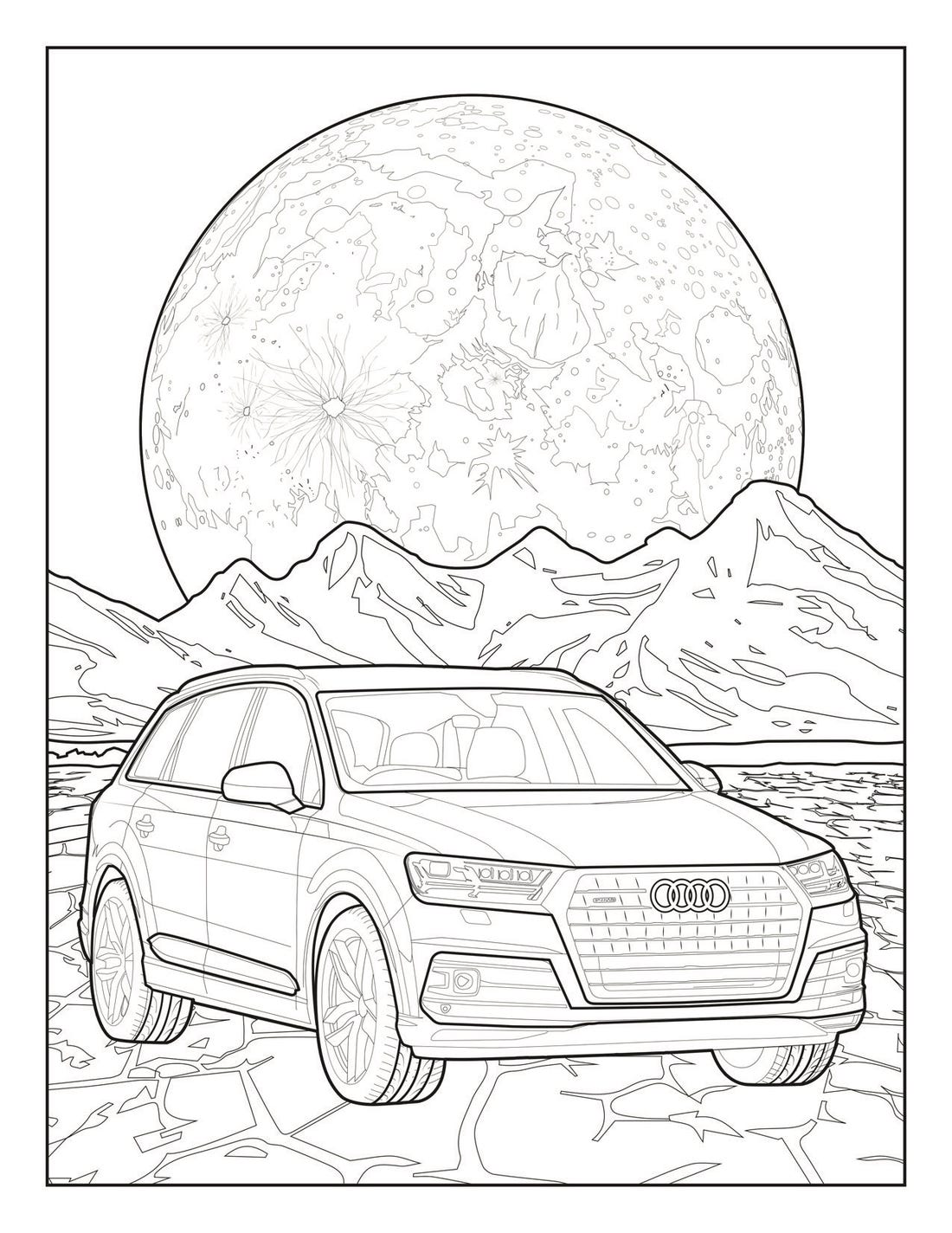 Audi and Mercedes release coloring pages to battle quarantine boredom