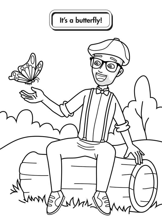 Blippi Coloring Pages - Coloring Home