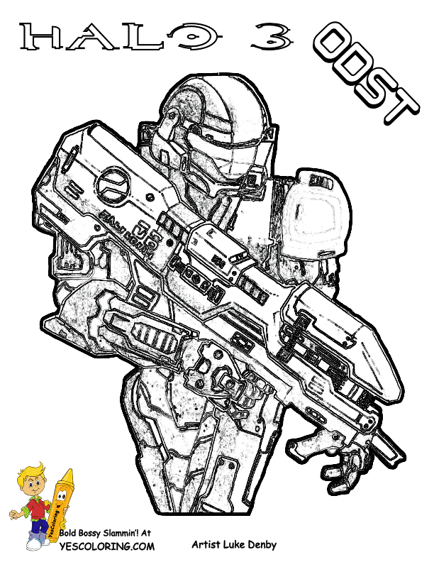 Download Odst Coloring Pages To Print Halo 3 Halo Game Free Halo Coloring Home