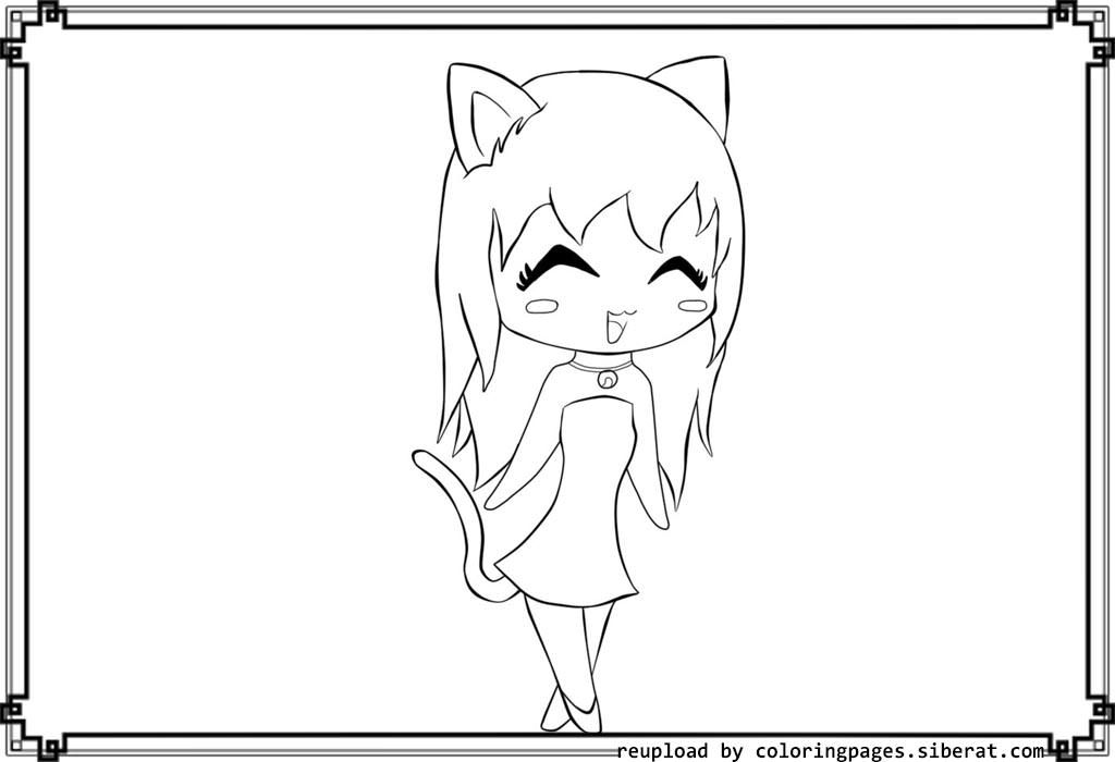 cute coloring pages for girls cat
