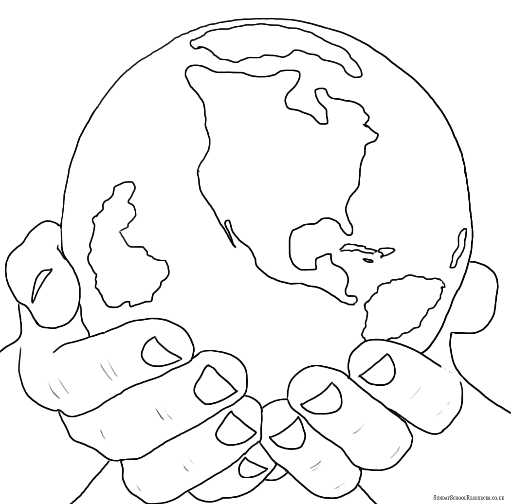 Heaven Coloring Page - Coloring Home