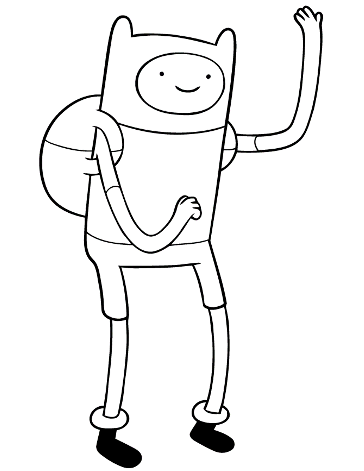 Adventure Time Coloring Pages Finn | Cartoon Coloring pages of ...