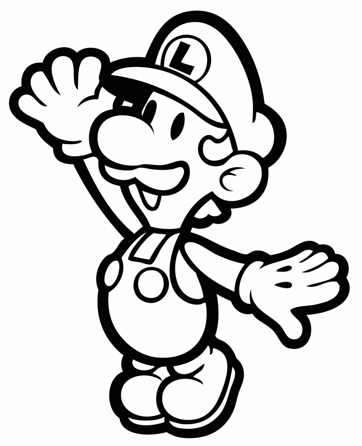 Luigi Coloring Pages | Coloring Pages To Print