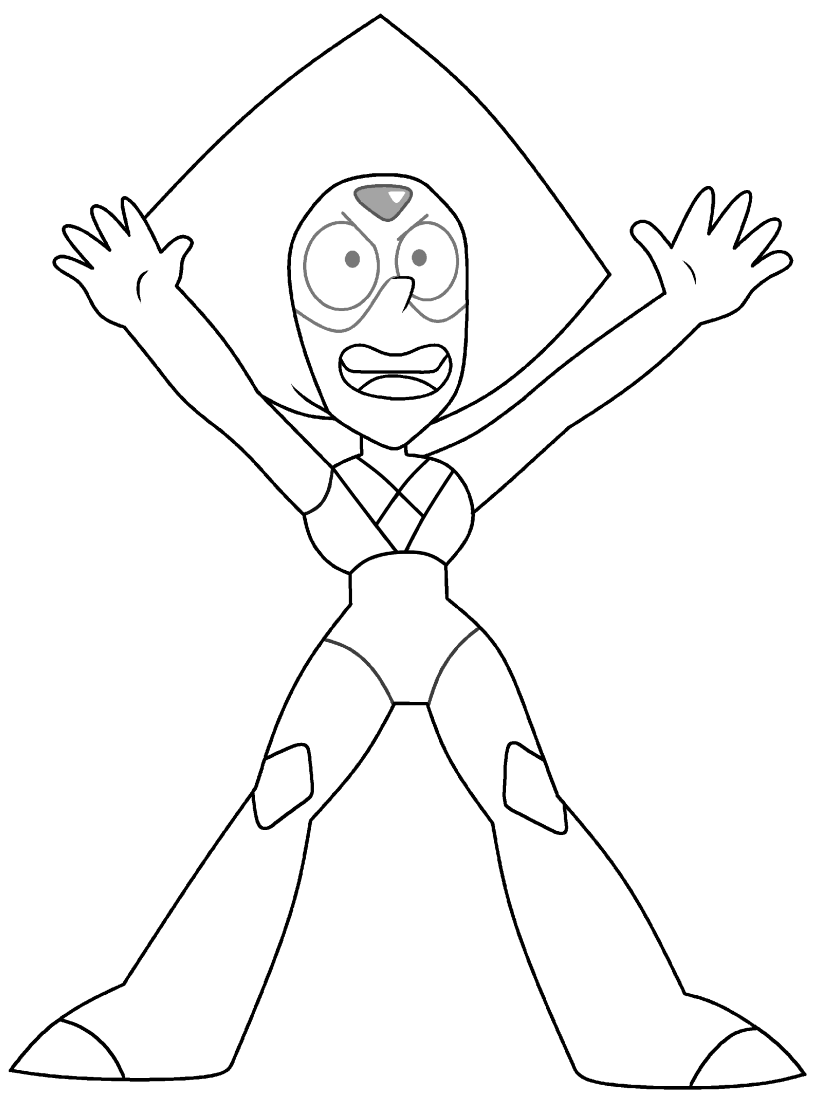 Steven Universe Peridot Coloring Page - Free Printable Coloring Pages for  Kids