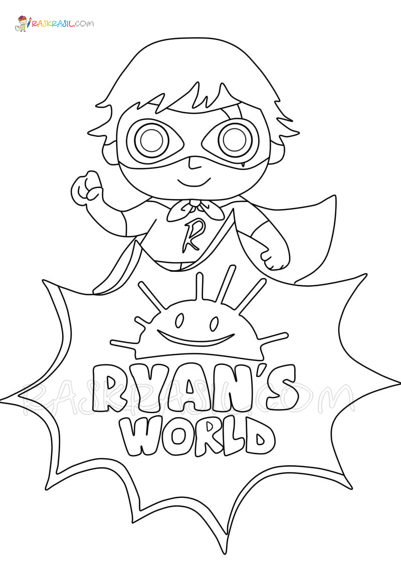 Ryan's World Coloring Pages | 20 New Coloring Pages Free Printable