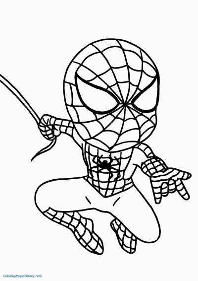 Baby Spiderman Coloring Pages - Coloring Home