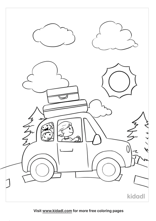 Trip Coloring Page | Free Outdoor Coloring Page | Kidadl