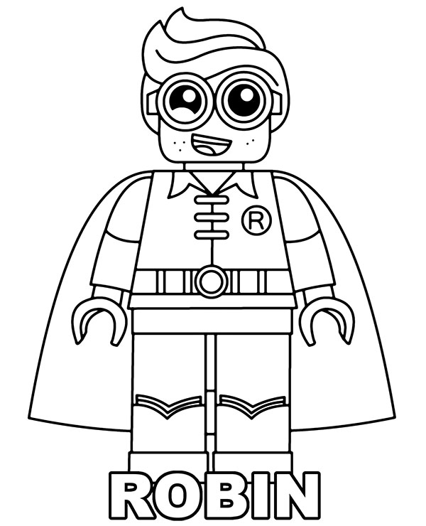 Lego Robin Coloring Pages Coloring Home