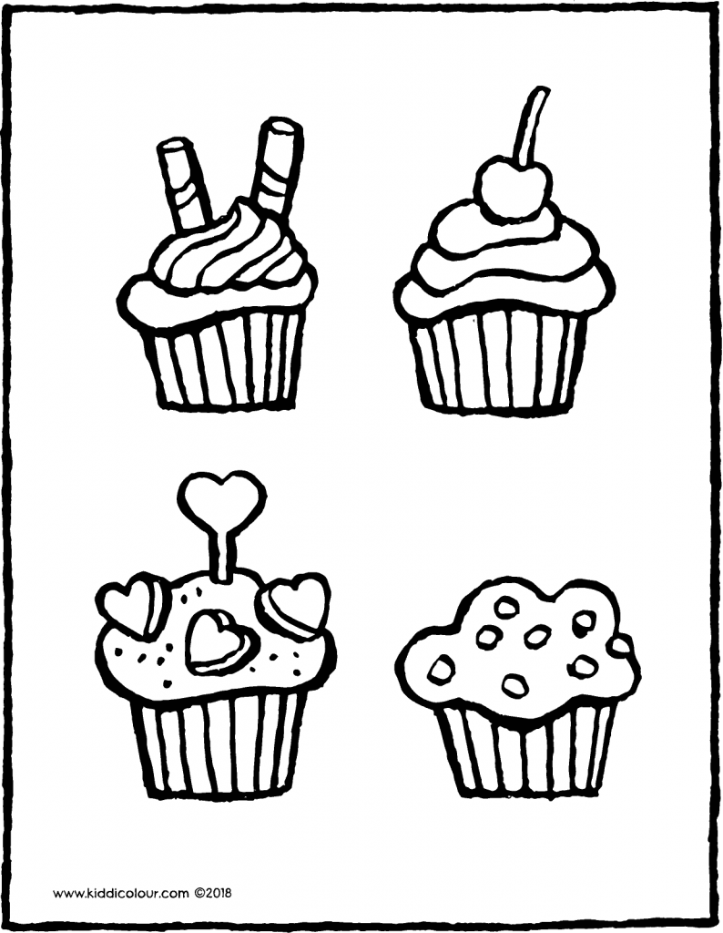 bakery colouring pages - kiddicolour