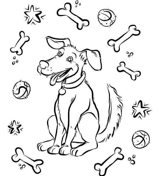 Free Dog Coloring Page | Parents