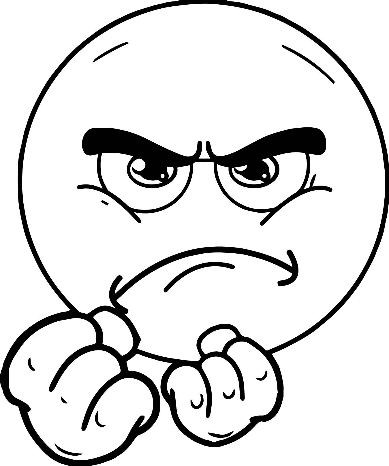 Emoji Angry Coloring Page Sketch Sketch Coloring Page | Angry cartoon,  Cartoon faces, Angry cartoon face
