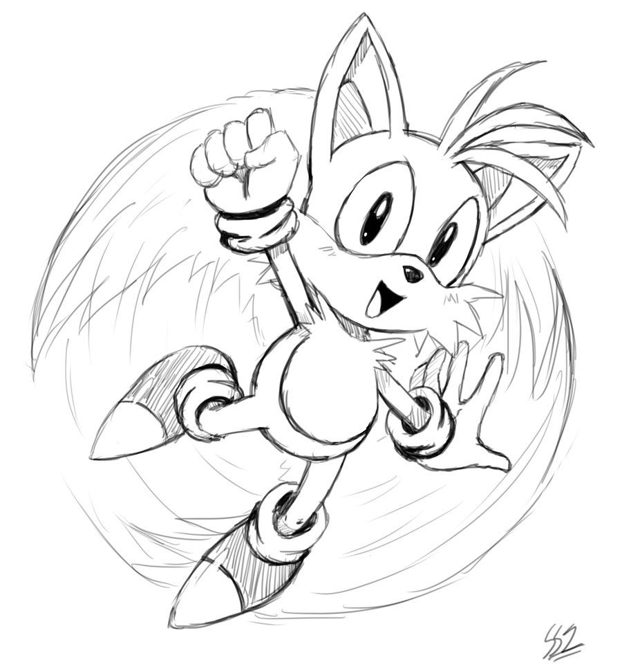 Sonic The Hedgehog And Tails Coloring Pages - PeepsBurgh