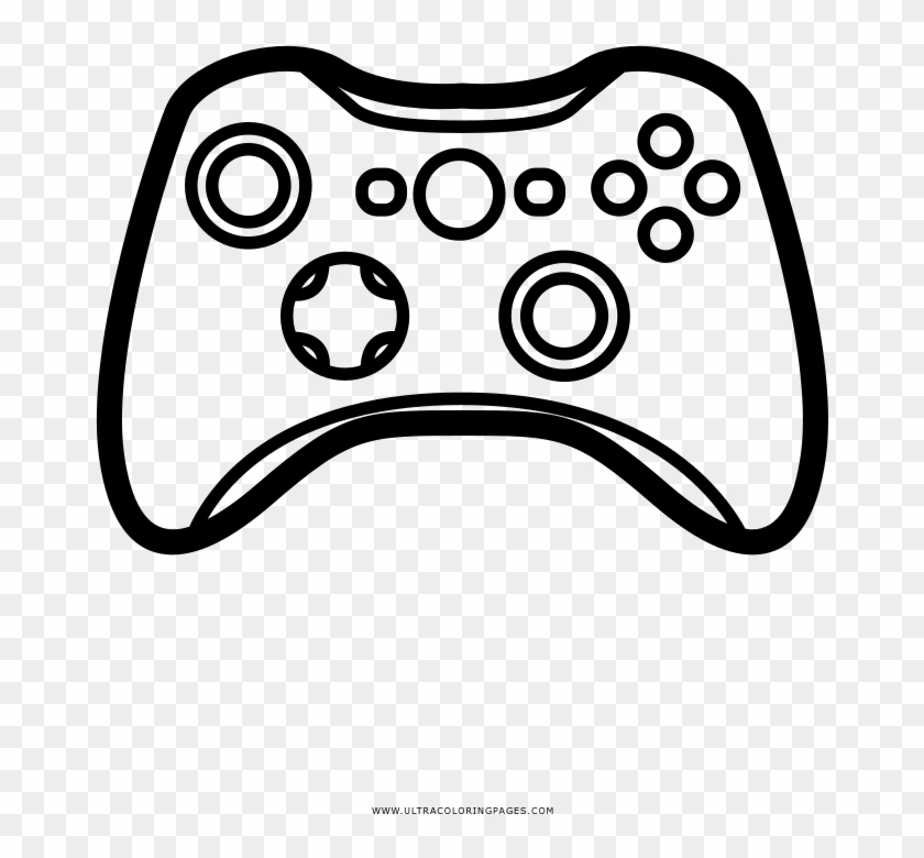 Video Game Controller Coloring Page - Game Controller Clipart (#2901034) -  PikPng