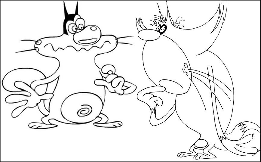 Oggy and the Cockroaches #37933 (Cartoons) – Printable coloring pages