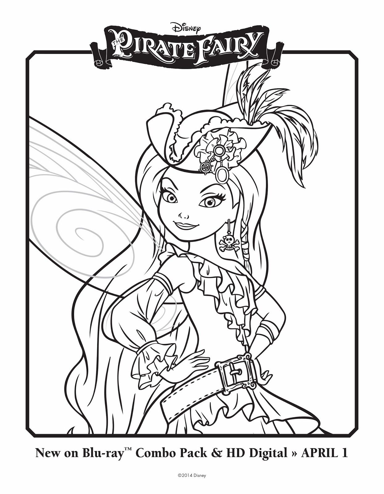 Tinkerbell Pirate Fairy Coloring Pages | Cooloring.com