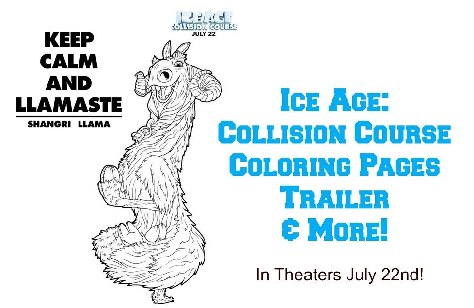 Ice Age: Collision Course Trailer & Free Coloring Pages | #IceAge ...