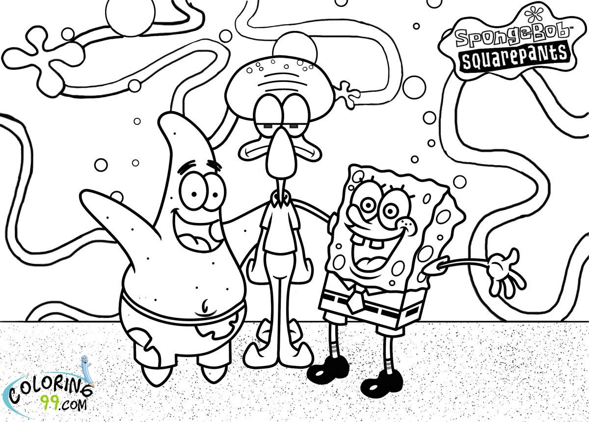 Spongebob And Patrick Best Friends Forever Coloring Pages Pictures