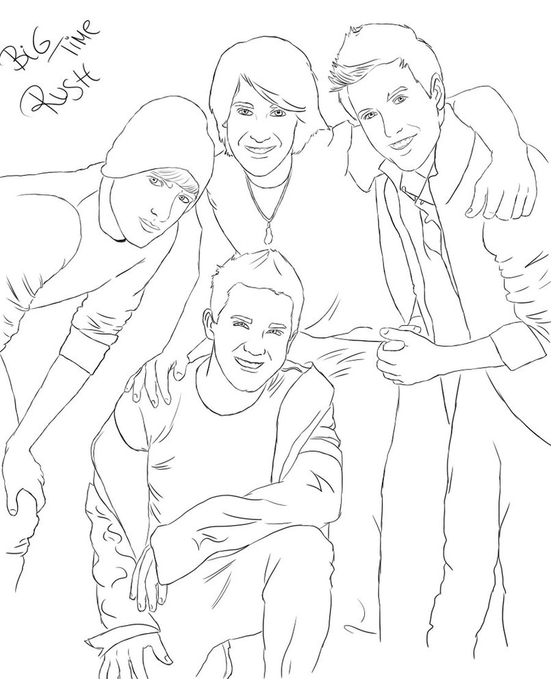 Big Time Rush Coloring Pages Printable