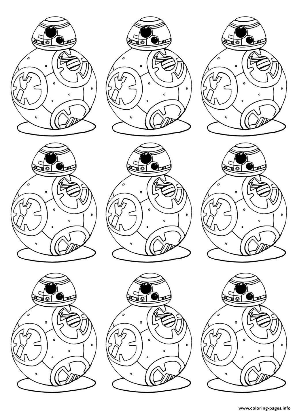 Print adult bb 8 star wars 7 the force awakens bb8 robot Coloring ...