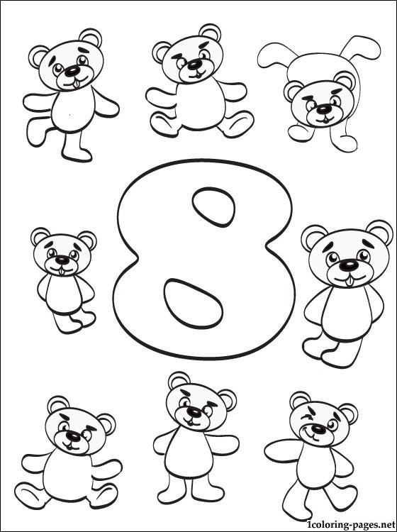 The Number 8 Coloring Pages Printables for Free - Get Coloring Pages