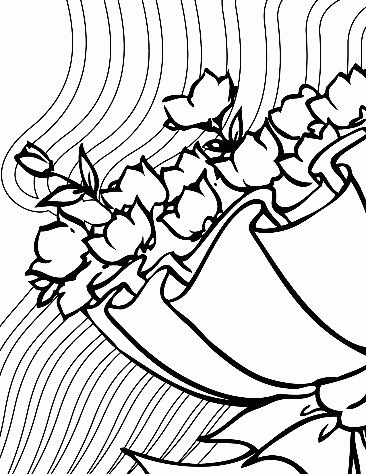 Download Wedding Bouquet Coloring Pages - Coloring Home
